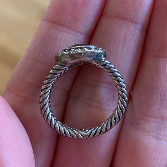 David Yurman ring with diamonds/smoky quartz - Picture 7 of 8